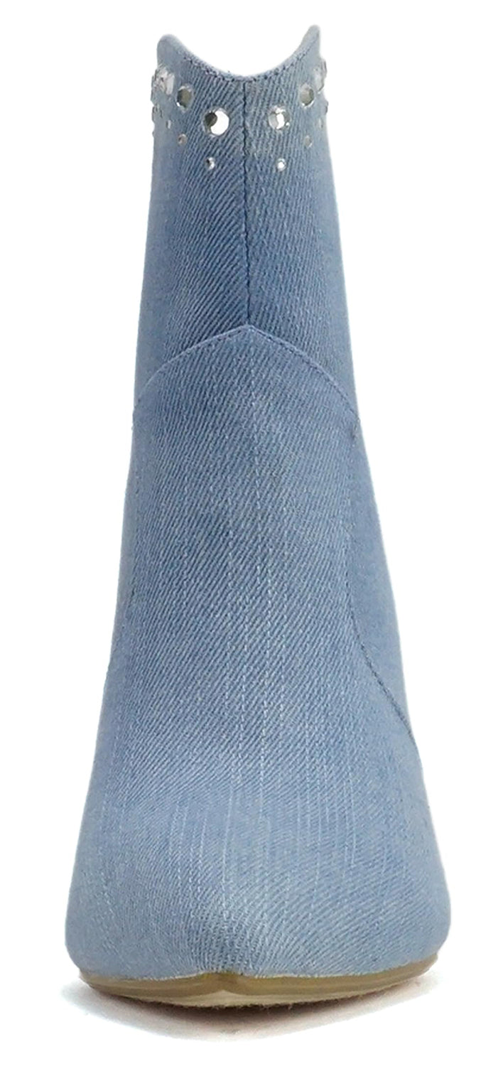 BANGLE-S Blue Denim Heel