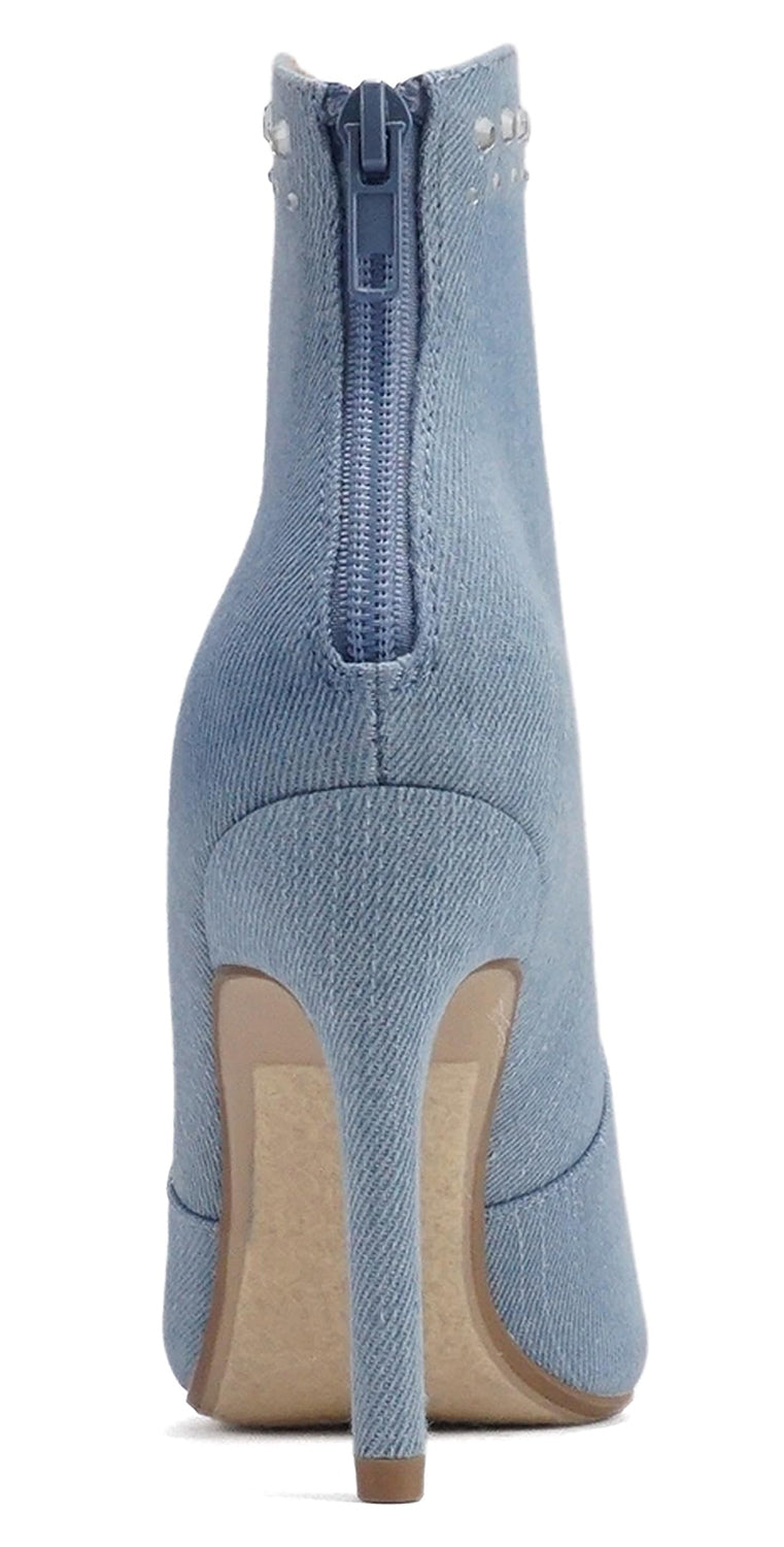 BANGLE-S Blue Denim Heel