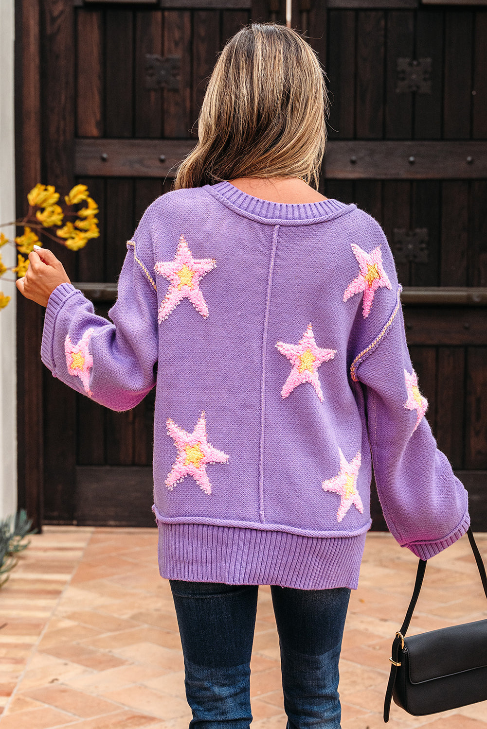 Ari's Brushed Star Oversize Sweater