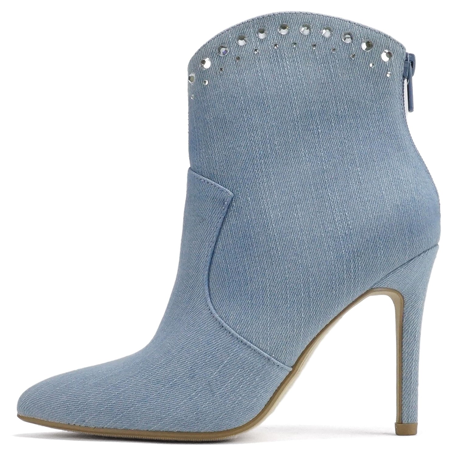 BANGLE-S Blue Denim Heel