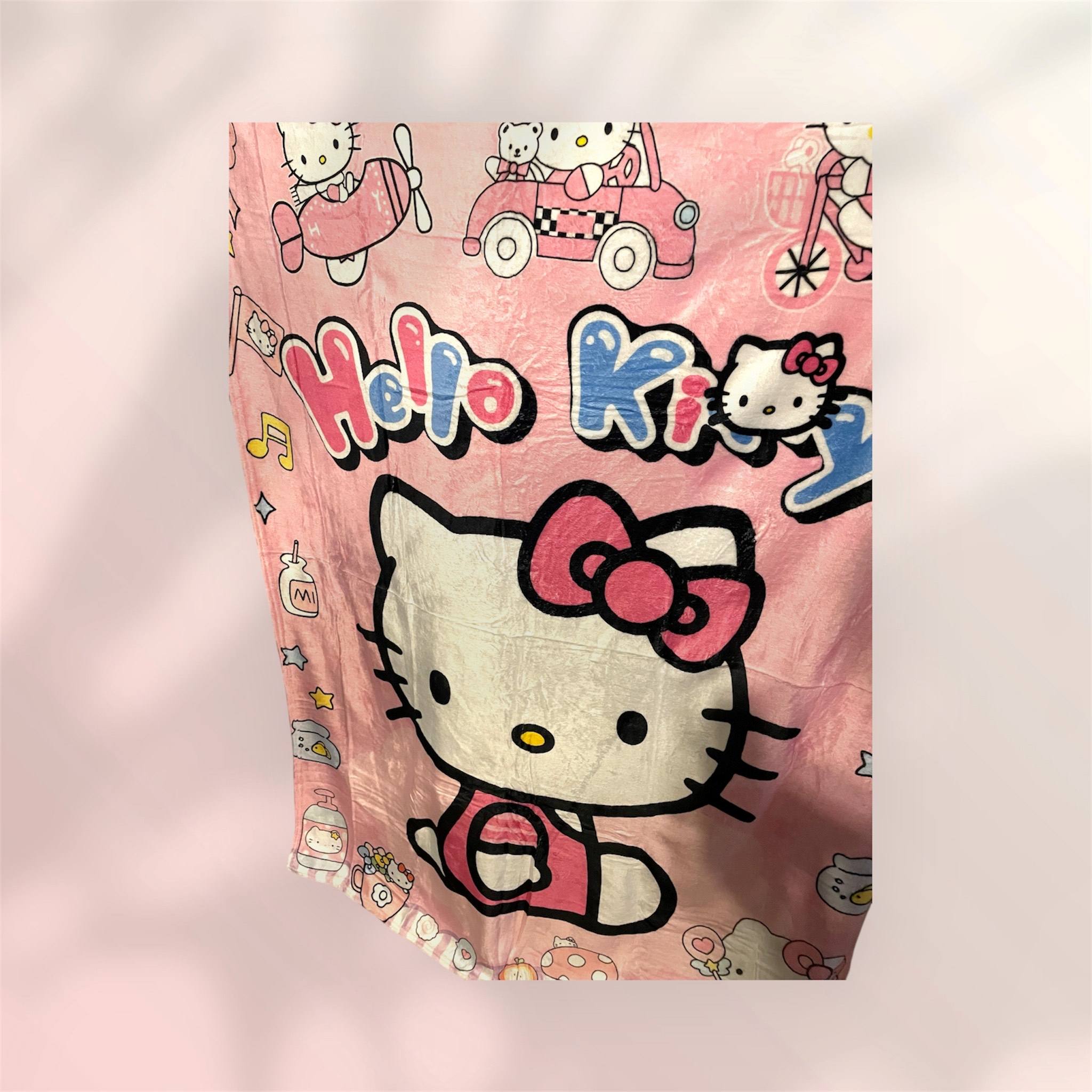 Pink HK Kitty Blanket