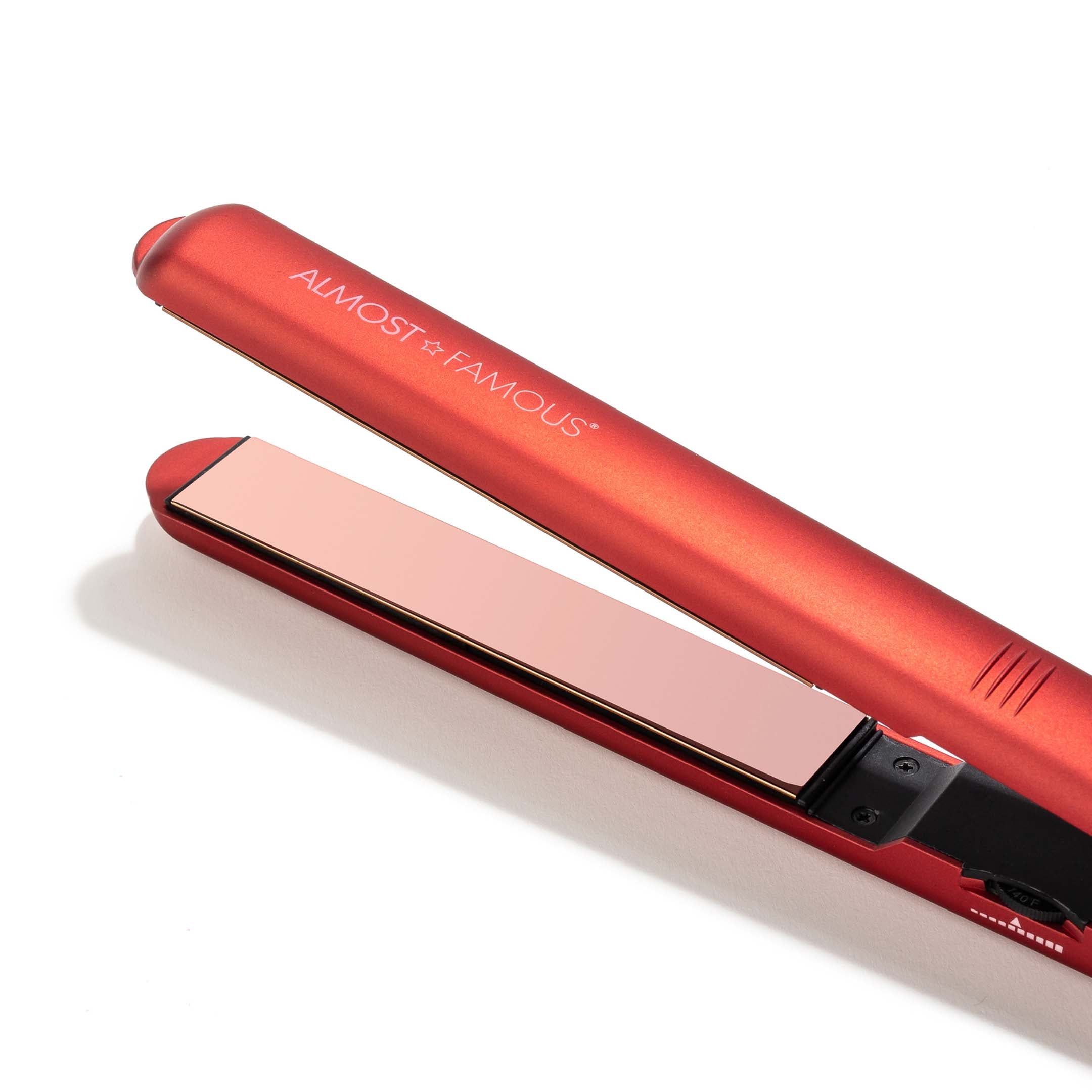 Max Length 1" Flat Iron with Rose Gold Titanium Plates