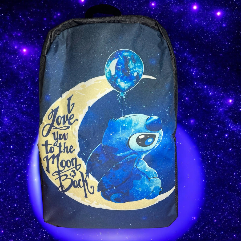 Over the Moon Stitch 2pc Backpack and Pouch Set