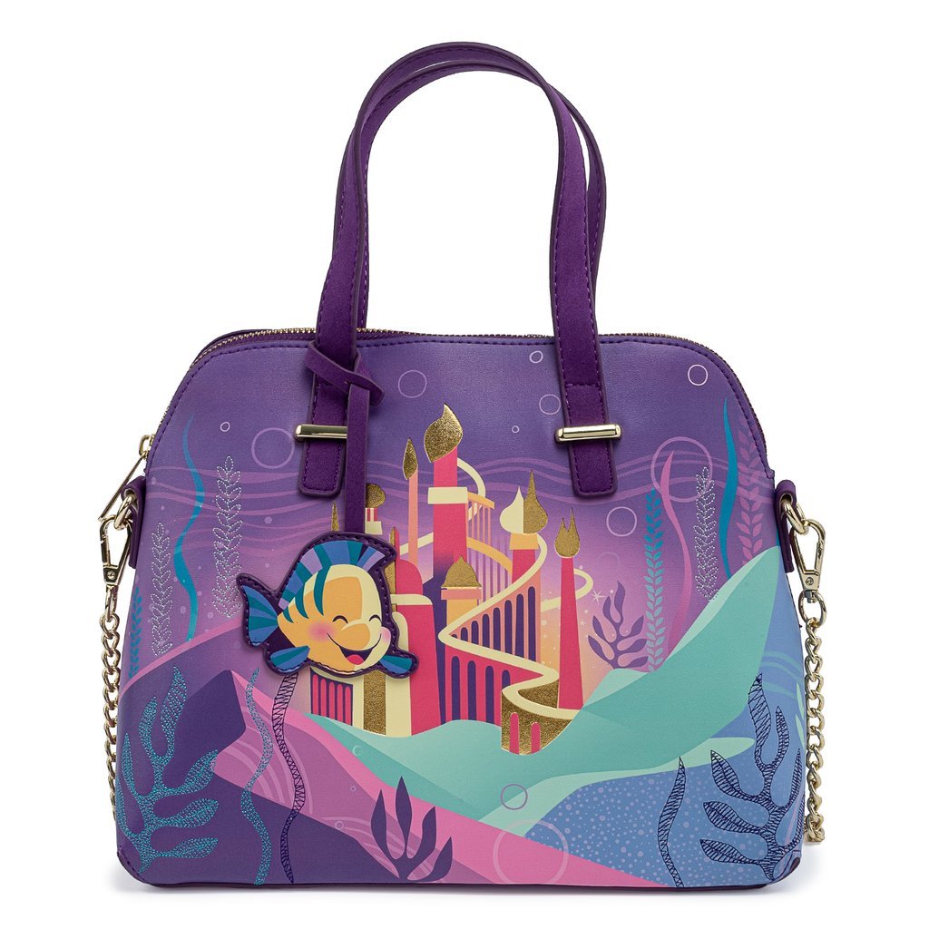 Inspired by The Little Mermaid Ariel Castle Crossbody Purse Bag